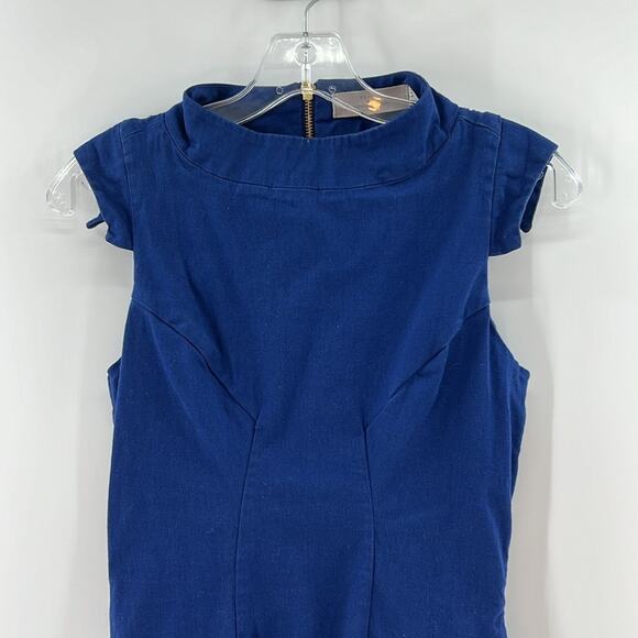 Preen by Thornton Bregazzi Knee Length Dress with pockets - Navy - Medium - Picture 2 of 7